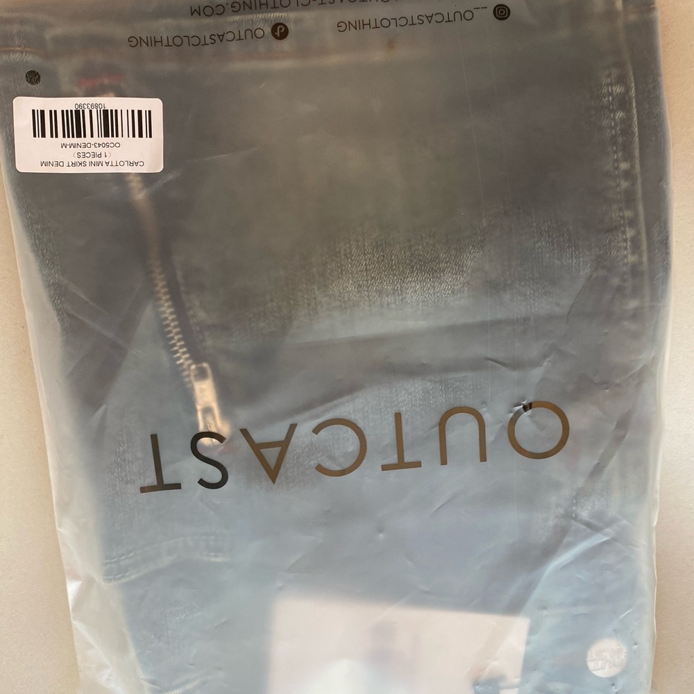 Outcast Blue Denim Mini Skirt - Picture 3 of 3
